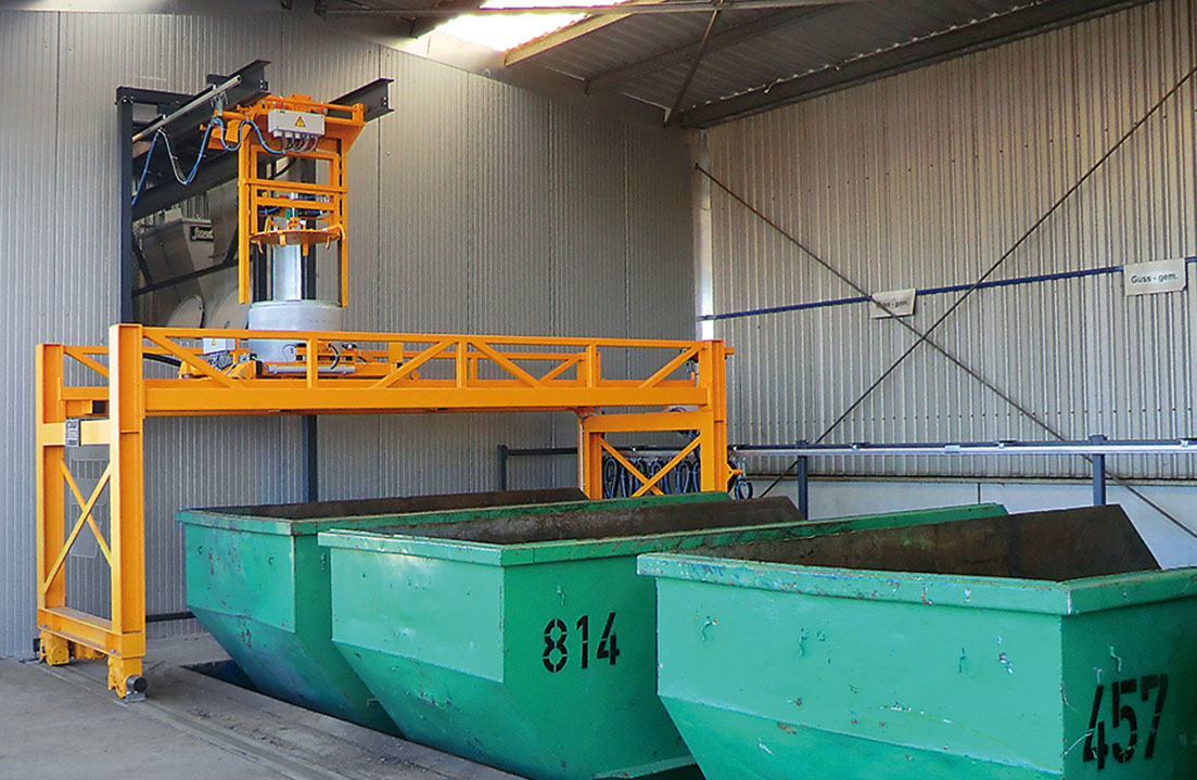 Portal system for container loading