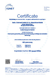 DQS Zertifikat ISO 9001:2015